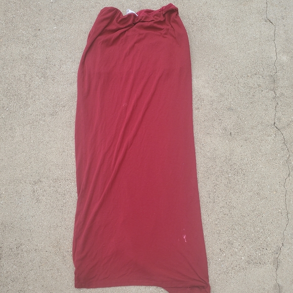 In Luv Maxi Skirt W/Split sz Large - Picture 3 of 5